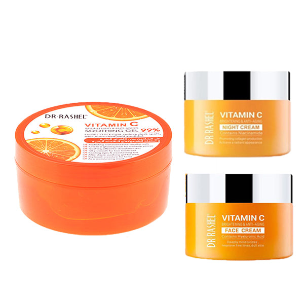 Buy Dr Rashel Vitamin C Soothing Gel Day Cream 50g And Night Cream 50g Bundle Pack In Sri Lanka