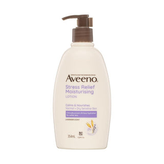 Aveeno Stress Relief Lavender Scented Moisturising Body Lotion 354ml