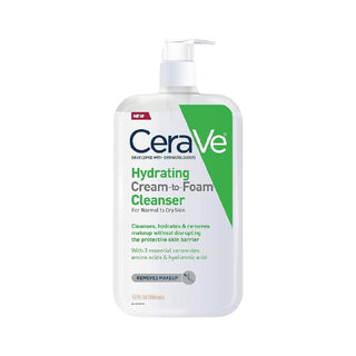 Cerave Hydrating Cream To Foam Cleanser For Normal To Dry Skin 355ml