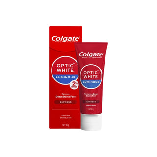 Colgate Optic White Luminous Deep Stains Fast Express Whitening Toothpaste 85g