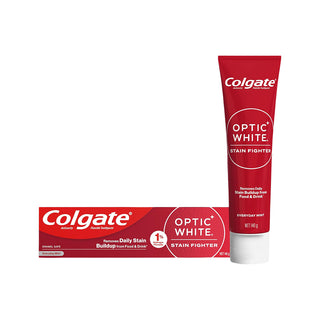 Colgate Optic White Stain Fighter Teeth Whitening Toothpaste 140g