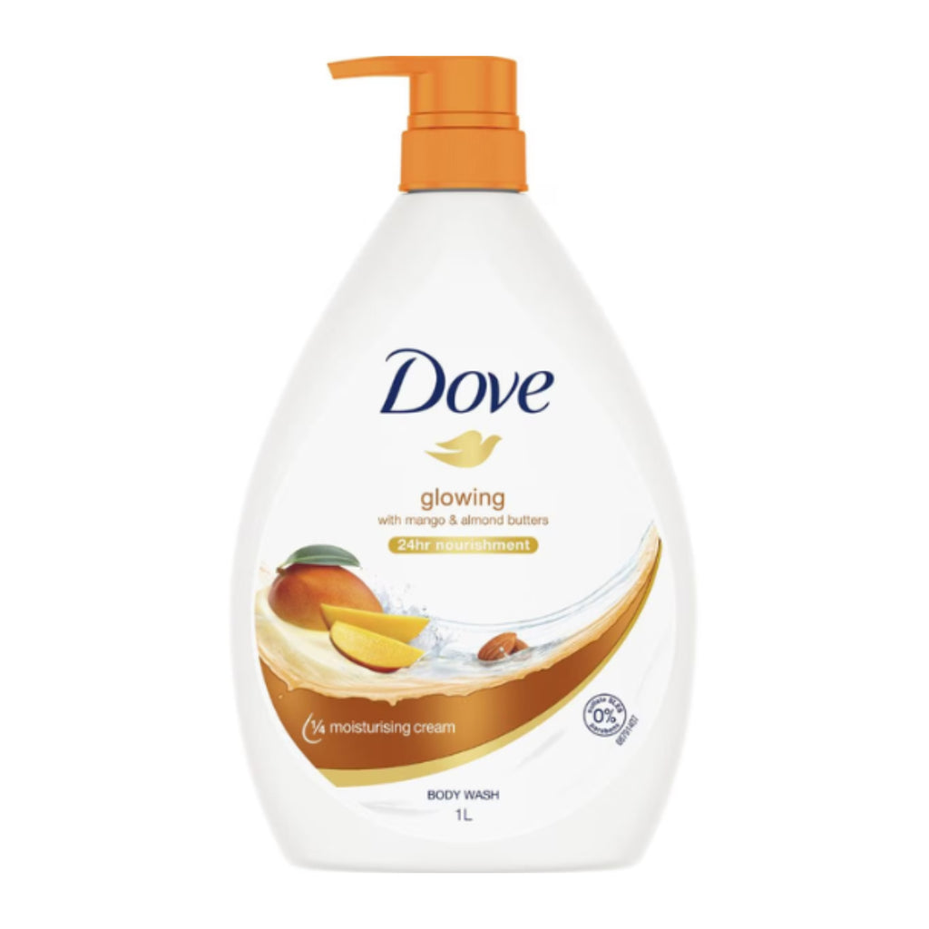 Dove Glowing With Mango & Almond Butters 24H Nourishment Body Wash 1l ...