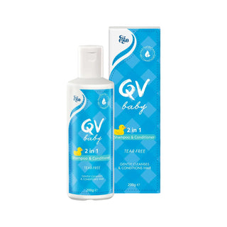 Ego QV Baby 2 In 1 Shampoo & Conditioner Tear-Free Gentle Cleanses & Conditions Hair 200g