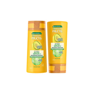 Garnier Fructis Avacado Coconut & Olive Oils Nutri Repair Nourishing Shampoo & Conditioner 315ml