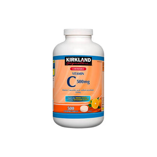 Kirkland Signature Vitamin C 500mg Chewable 500 Tablets