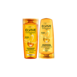 L'Oreal Elvive Extraordinary Oil Nourishing Shampoo & Conditioner For Dry Hair 300ml