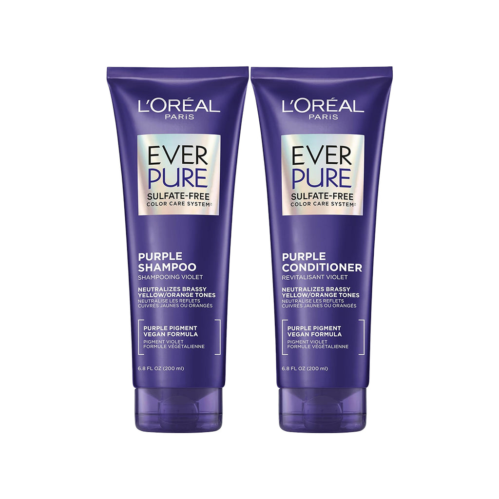 L'Oreal Paris Ever Pure Sulfate Free Purple Shampoo & Conditioner 200m ...