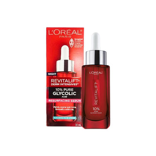 L'Oreal Paris Night Revitalift Derm Intensives 10% Pure Glycolic Acid Resurfacing Serum 30ml