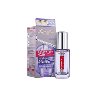 L'Oreal Revitalift Filler 2.5% Hyaluronic Acid + Caffeine Eye Serum 20ml - Pre Order