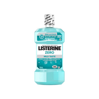 Listerine Zero Alcohol Mild Taste Antibacterial Mouth Wash 500ml