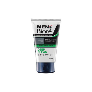 Men's Biore Double Scrub Facial Foam Deep Clean 100g