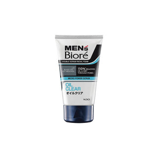 Men's Biore Double Scrub Facial Foam Oil Clear 50g