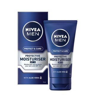 Nivea Men Protect & Care Face Moisturiser Cream With Spf 15 75ml