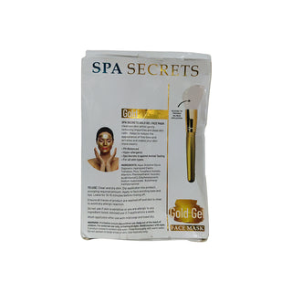 Spa Secrets Gold Gel Face Mask  With Silicone Applicator 140ml