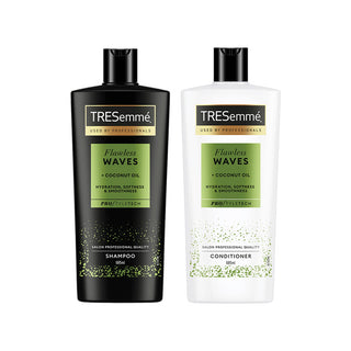 Tresemme Flawless Waves Coconut Oil Shampoo & Conditioner 685ml Bundle Pack