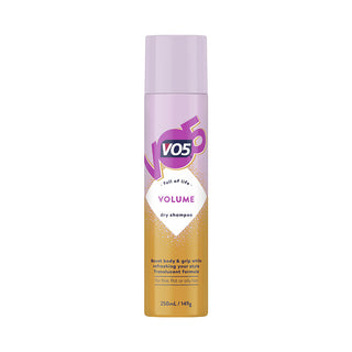 VO5 Full Of Life Volume Dry Shampoo For Fine ,Flat or Oily Hair 250ml