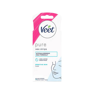 Veet Pure Face Wax Strips For Sensitive Skin 20 Strips