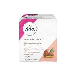 Veet Sugar Warm Wax Kit 360g