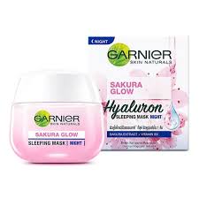 Garnier Sakura White Pinkish Glow Sleeping Mask Night cream 50ml